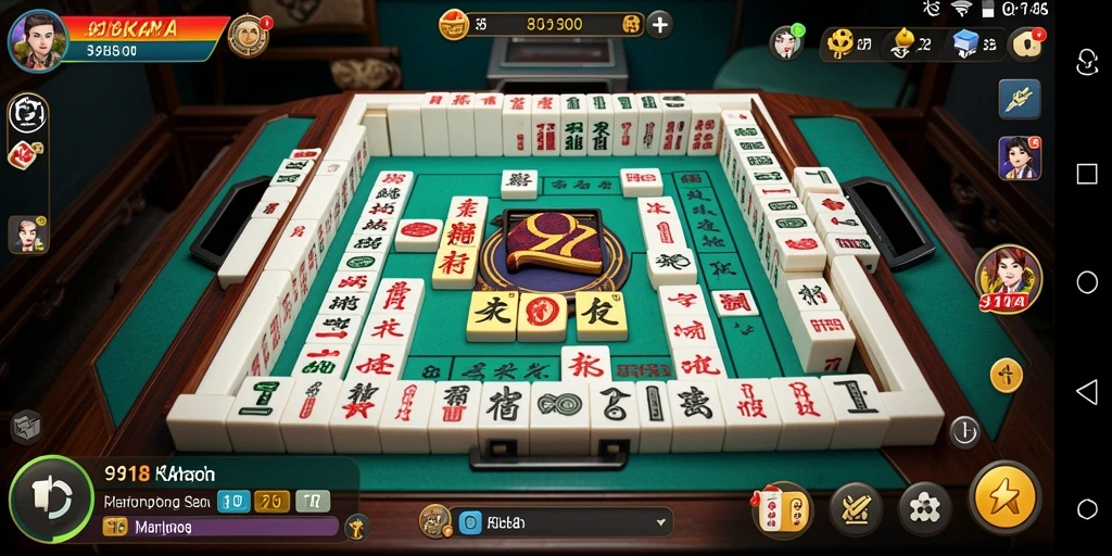 Screenshot gameplay 918KAYA yang menampilkan keseruan bermain Mahjong.
