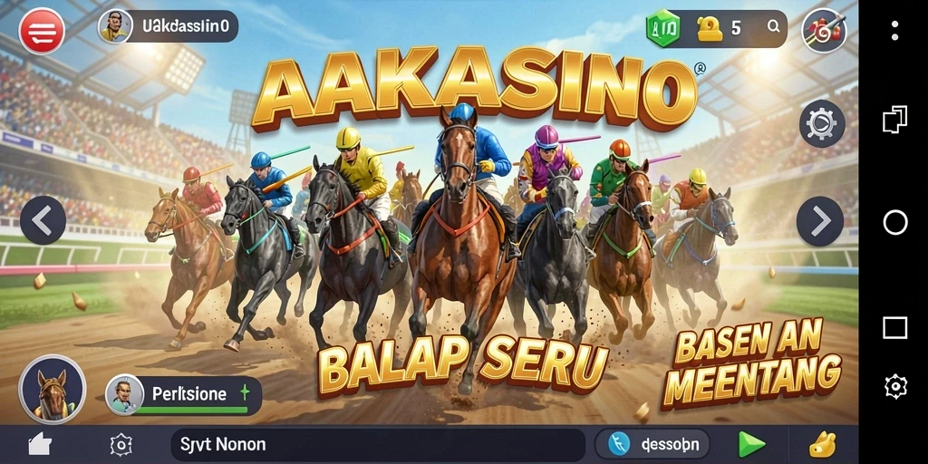 Tampilan menyeramkan dari lintasan balap AAKASINO yang penuh aksi.