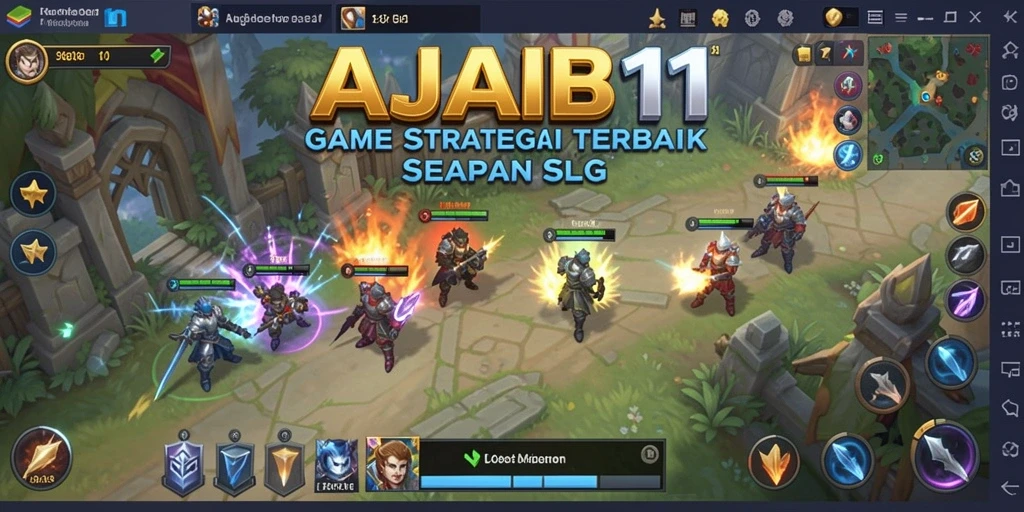 Tampilan gameplay AJAIB11 yang seru dan menantang dalam genre SLG.