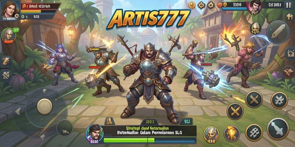 Tangkapan layar utama ARTIS777 menampilkan pemain dalam aksi strategi.
