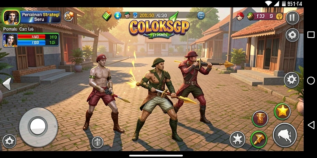 Tampilan seru dari gameplay COLOKSGP yang penuh strategi.