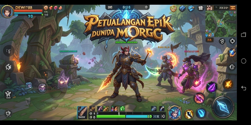 Gameplay seru dan interaktif dalam DEWI188 di dunia MMORPG.