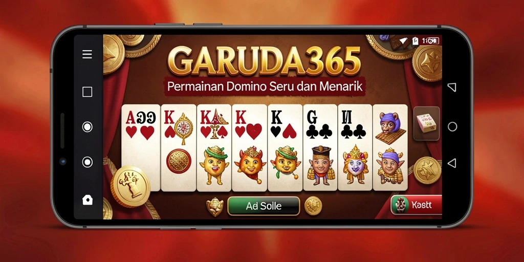 Screenshot menunjukkan gameplay seru dalam permainan Domino GARUDA365.