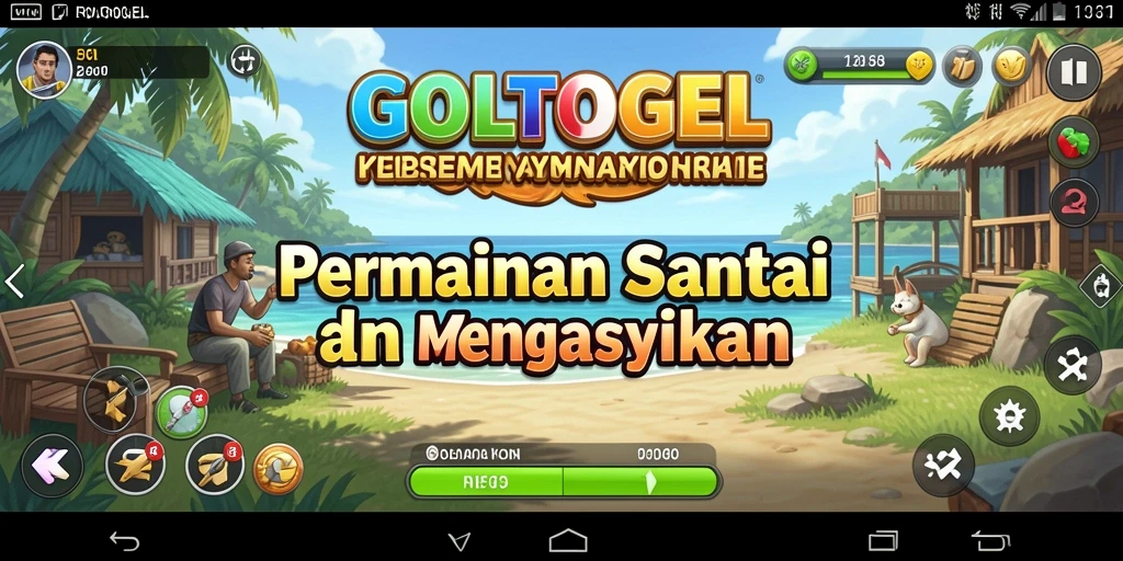 Tampilan gameplay GOLTOGEL yang seru dan menarik.