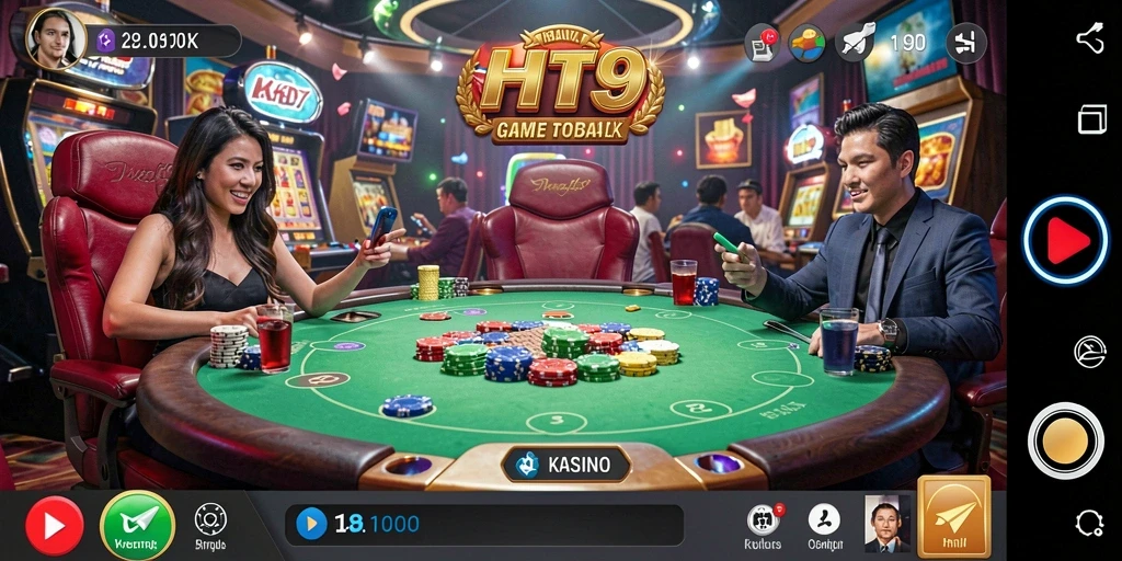 Tampilan gameplay HIT9 yang menakjubkan dengan berbagai permainan Kasino.