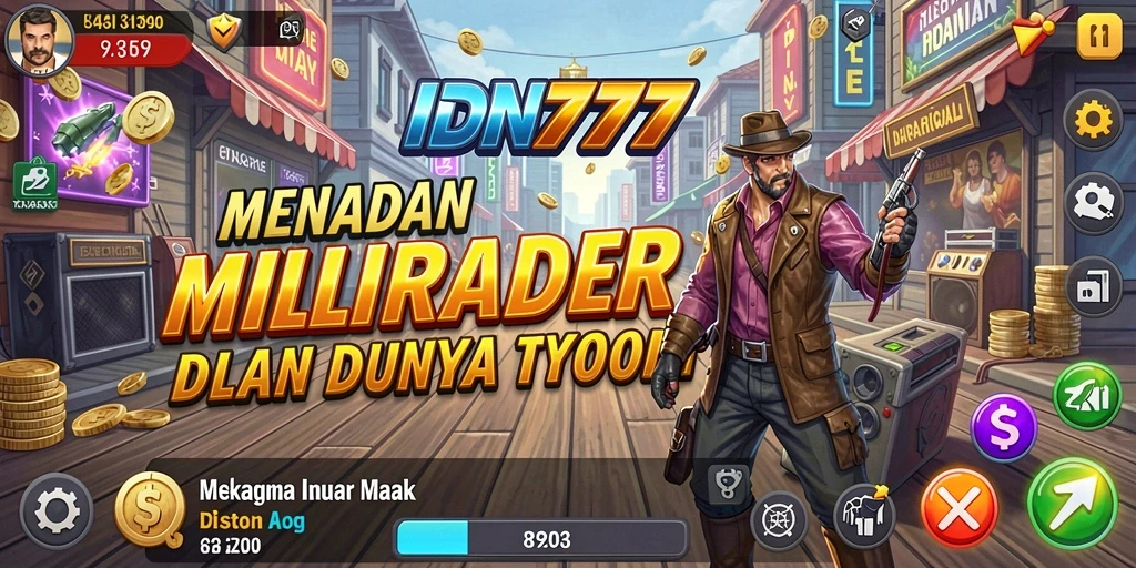 Tampilan gameplay IDN777 yang mendebarkan dan penuh strategi Tycoon.