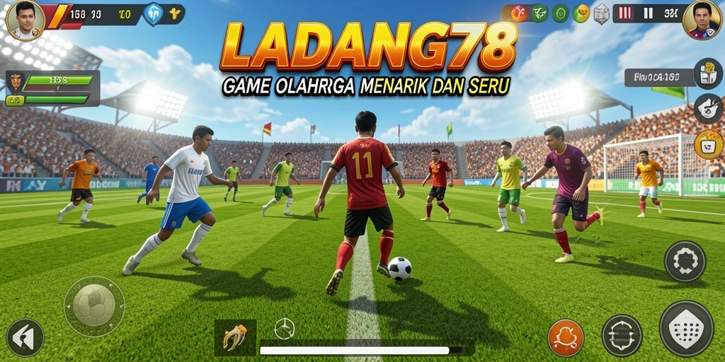 Screenshot LADANG78 menampilkan aksi seru dalam permainan olahraga yang mendebarkan.