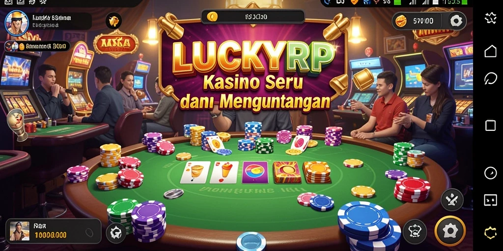Screenshot LUCKYRP menampilkan gameplay Kasino yang penuh warna dan menarik.