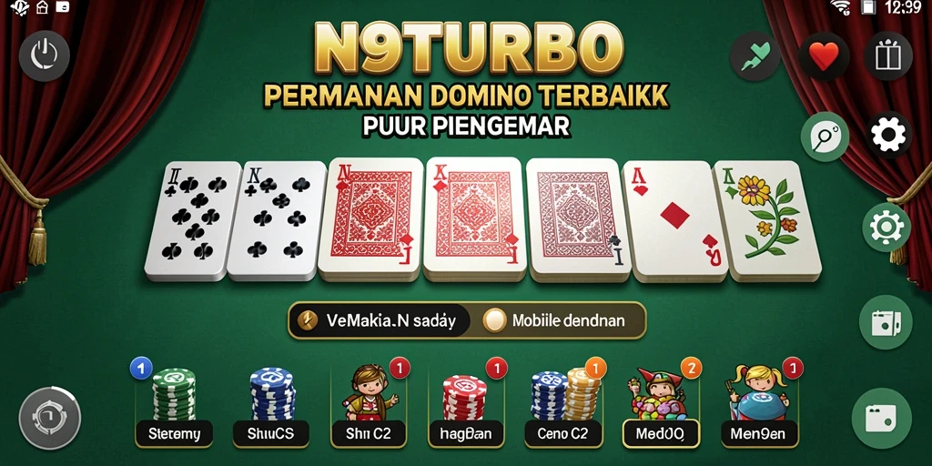 Tampilan gameplay N9TURBO yang seru dan menantang.