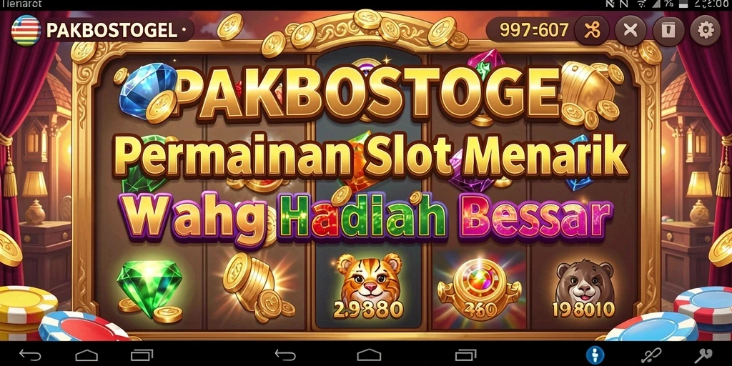 Tampilan menarik dari permainan Slot PAKBOSTOGEL dengan fitur seru.