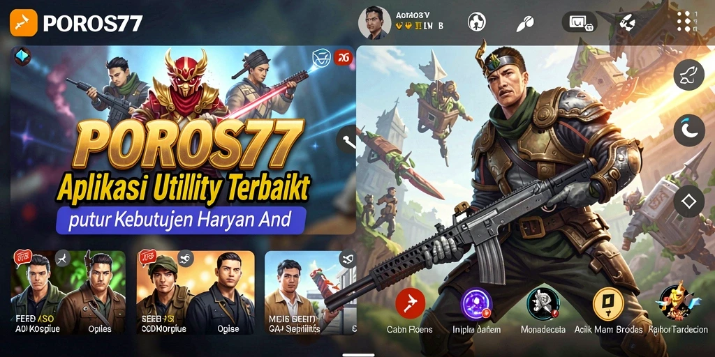 Tampilan antarmuka POROS77 yang intuitif dan menarik.