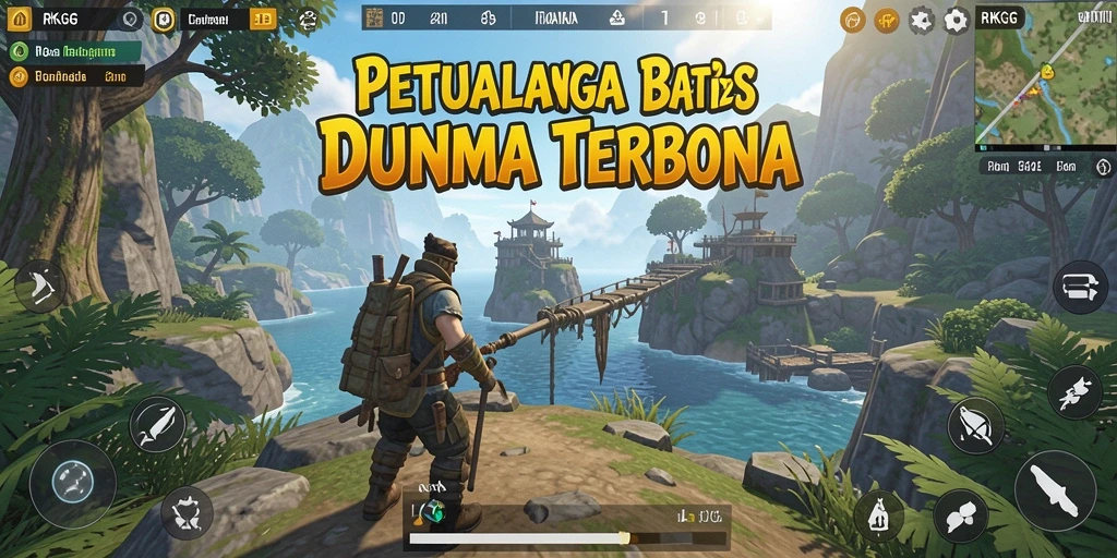 Screenshot menunjukkan gameplay menakjubkan di dunia terbuka RKGG.