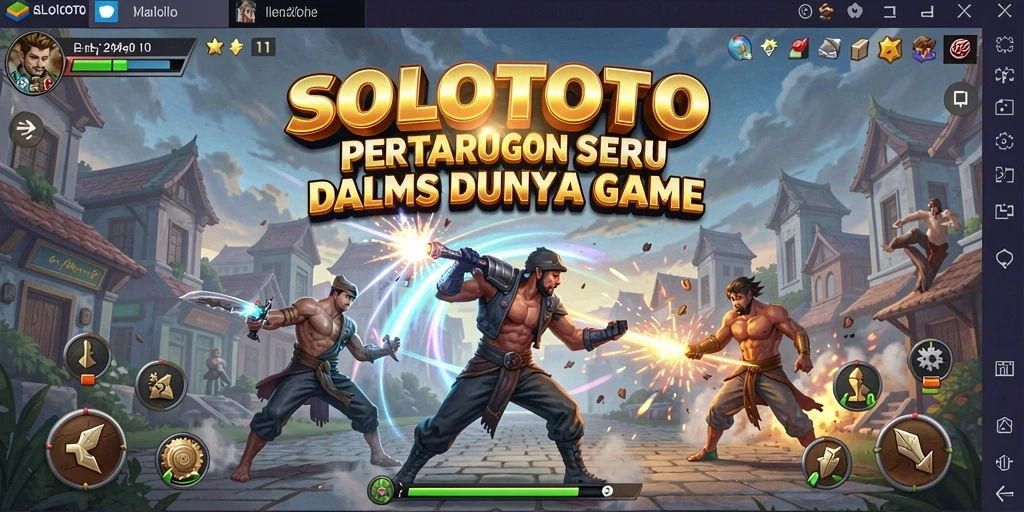 Gameplay SOLOTOTO dengan pertarungan seru dan karakter yang menawan.