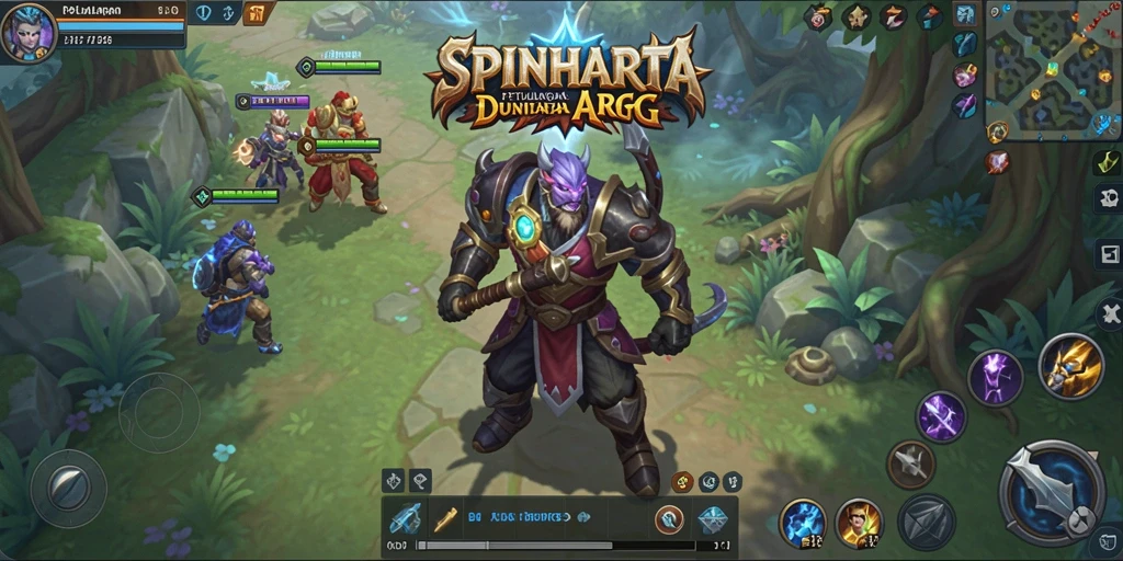 Menampilkan gameplay seru di dunia fantasi SPINHARTA.