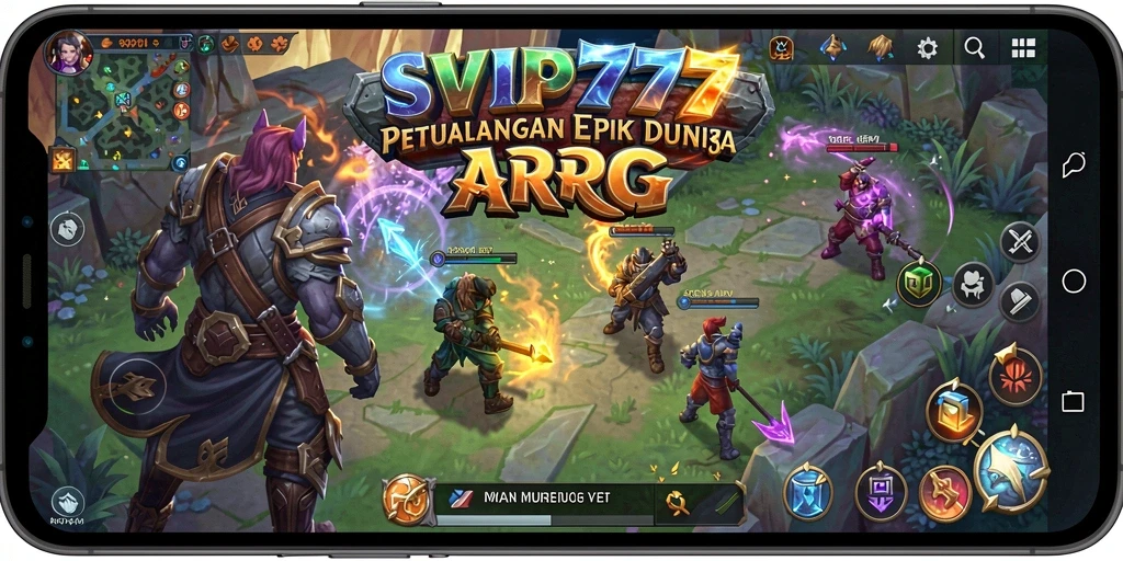 Tampilan gameplay ARPG menegangkan dari SVIP777.