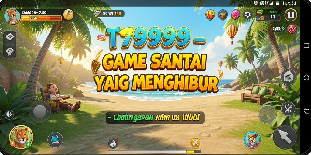 Tangkapan layar T9999 menampilkan gameplay yang ceria dan menghibur.