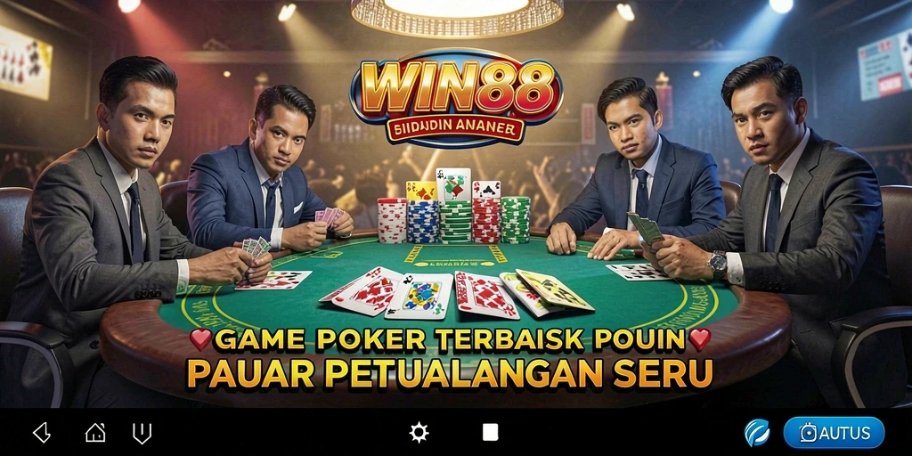 Tampilan gameplay mendebarkan di WIN88 saat bermain poker.