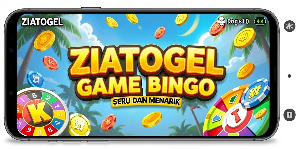 Tampilan gameplay Bingo yang seru di ZIATOGEL.