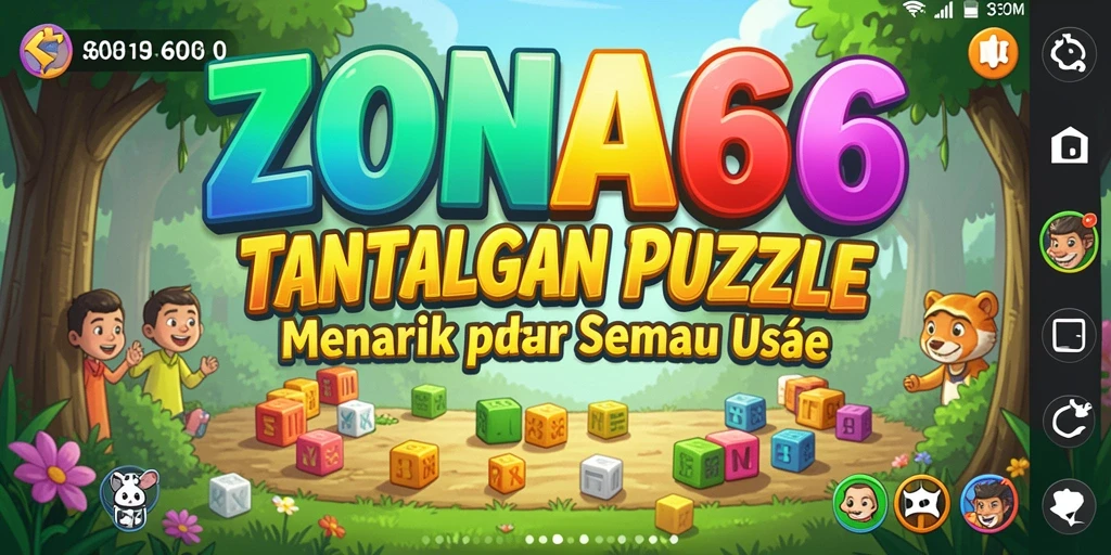 Tampilan gameplay puzzle yang penuh warna dan menantang.